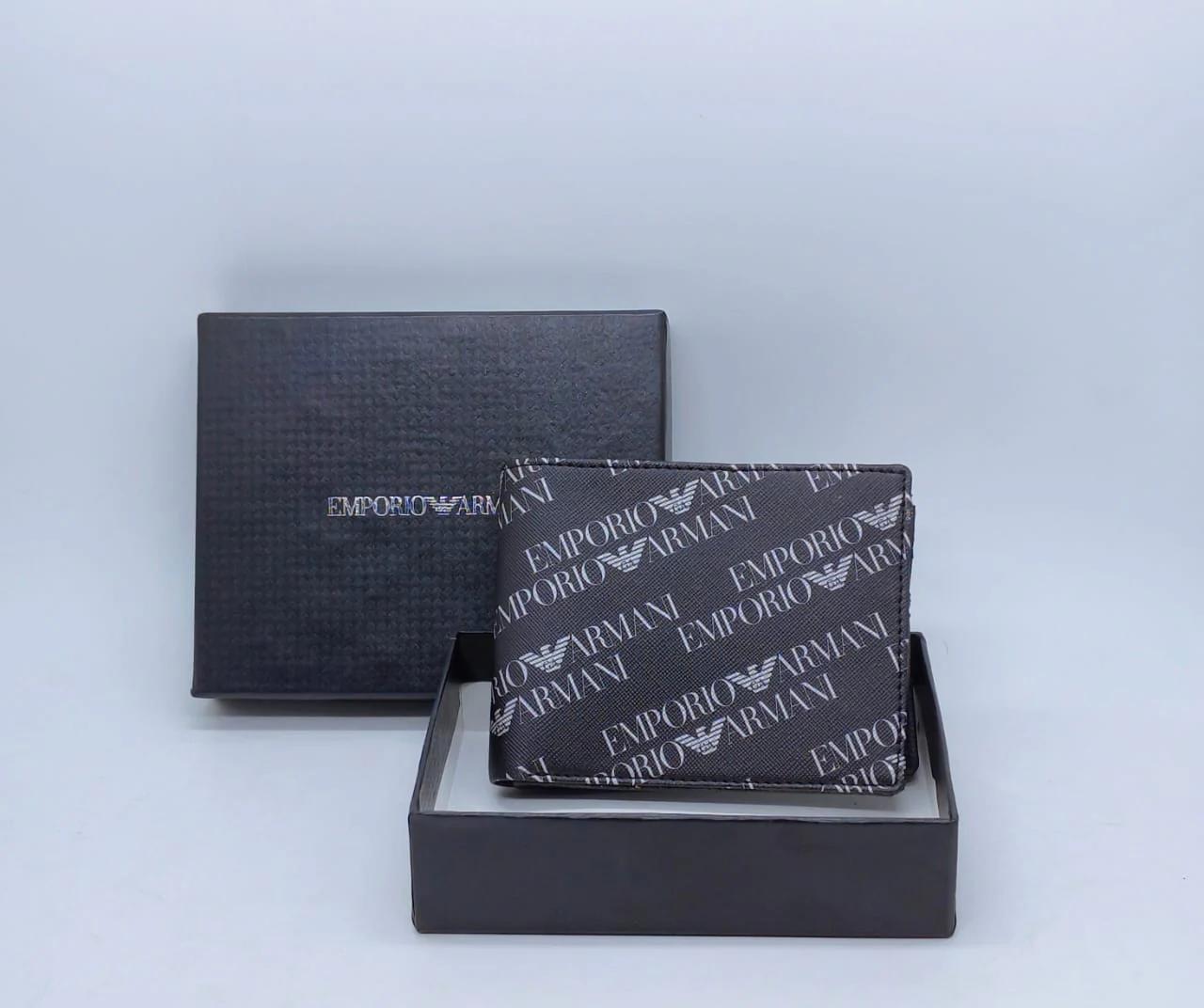 Emporio Armanis Leather Heavy Quality Wallet For Man