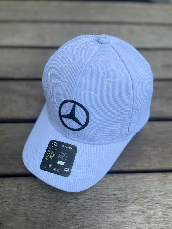 Mercedess Benz Black Logo White Print Premium Unisex Cap
