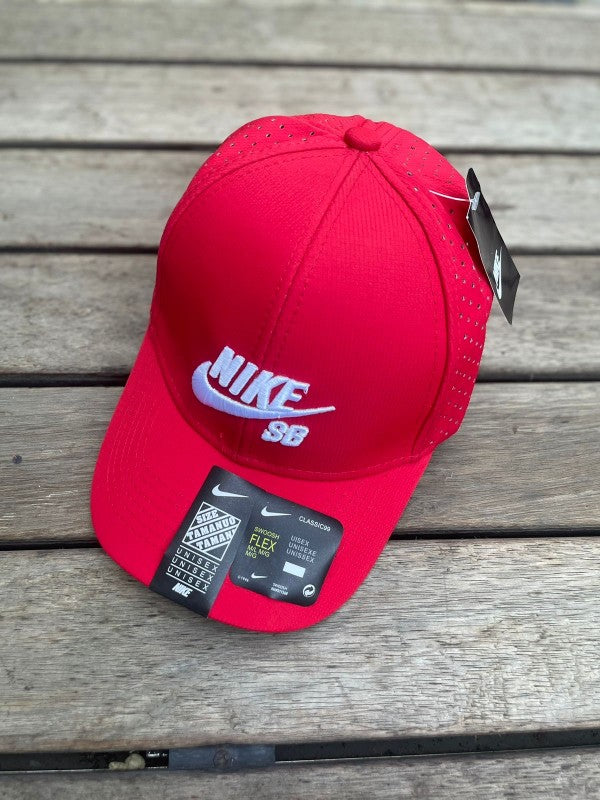 Nike SB Red And White Logo Premium Unisex Cap