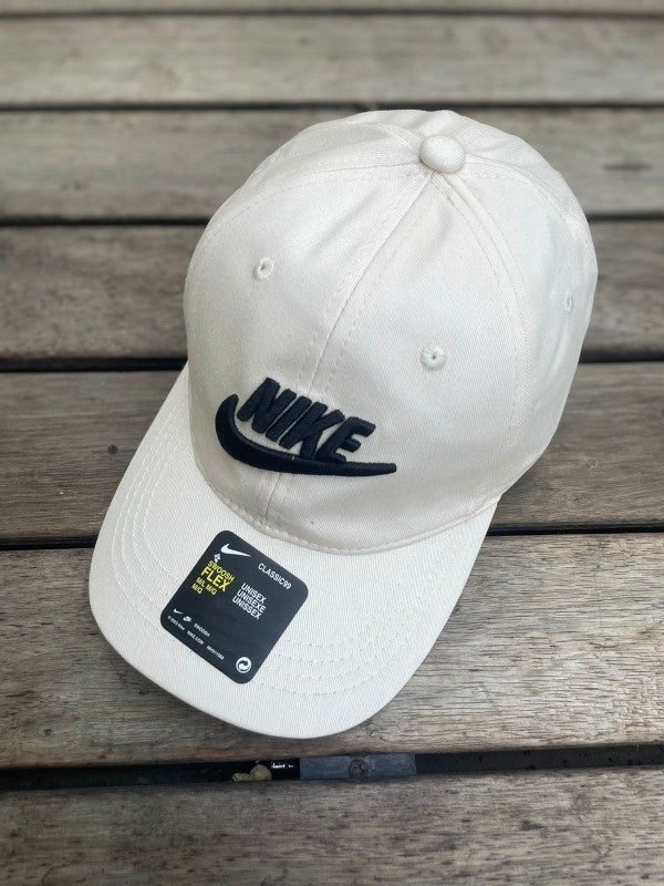 Nikee Swoosh Beige And Black Premium Unisex Cap