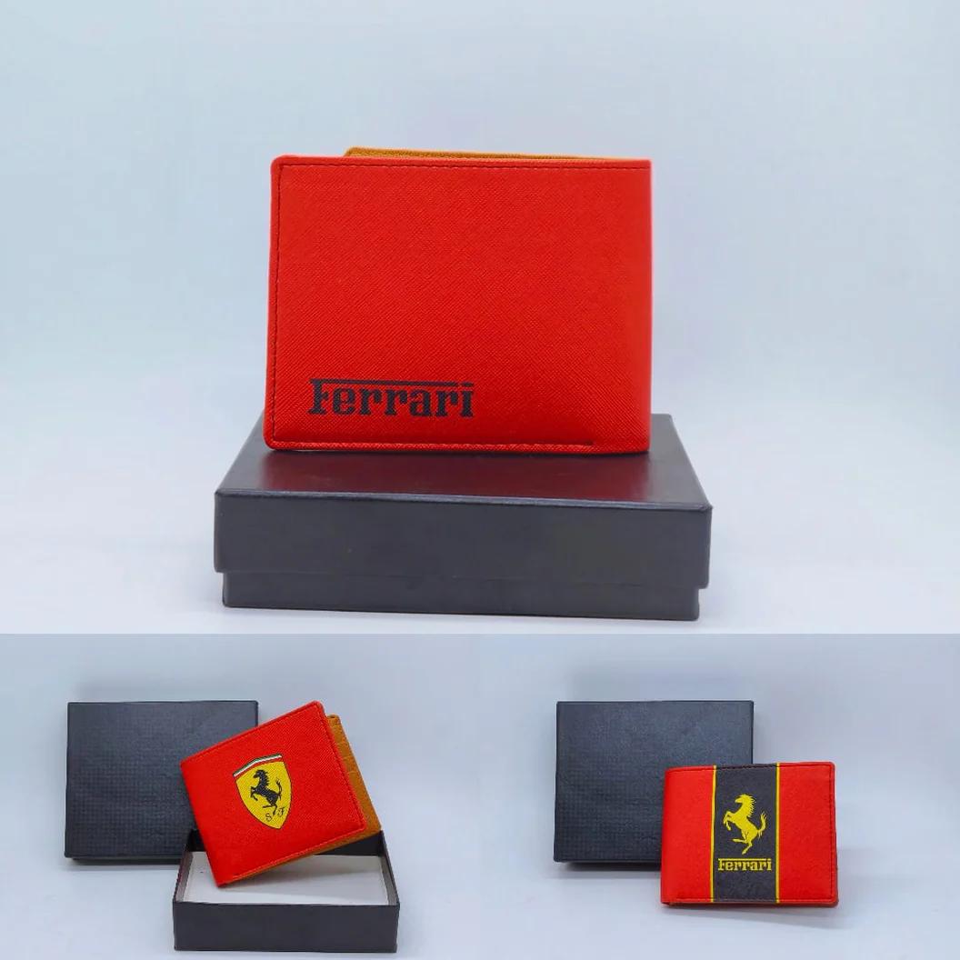 Farrary Red Leather Heavy Quality Wallet For Man